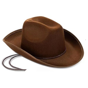 Wholesale Western Denim <strong>Hat</strong> for Adults Women and <strong>Men's</strong> Summer Outdoor Sunshade with Feather Brim <strong>Festive</strong> Party and Cowboy Cap - Product Image 4