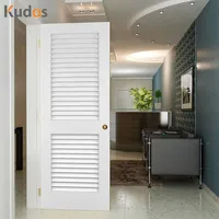 Porte en bois de chêne plaqué Kudas, bois massif, intérieur, porte à persiennes en bois