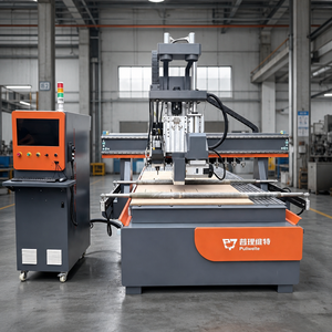 <span class=keywords><strong>Scie</strong></span> à panneaux industrielle 12KW avec changeur d'outils automatique, système de commande servo pour la production de portes en bois massif, routeur CNC ATC avec <span class=keywords><strong>scie</strong></span> - Product Image 1