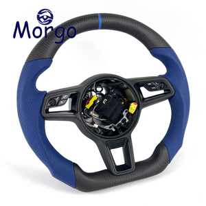 Volante Personalizado de Fibra de Carbono Mate para <span class=keywords><strong>Porsche</strong></span> Cayenne, Panamera, 718 <span class=keywords><strong>GTS</strong></span>, 997, 985, 981, <span class=keywords><strong>Boxster</strong></span>, Cayman, 987, 992, Macan - Product Image 2