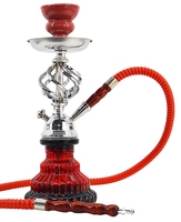 Chicha portable en métal de voyage, petite et colorée, avec base en cristal, bon marché, de JIJU Arabian