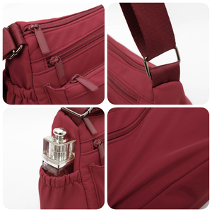 <span class=keywords><strong>Sac</strong></span> à <span class=keywords><strong>bandoulière</strong></span> <span class=keywords><strong>léger</strong></span> multi-poches pour femme, <span class=keywords><strong>sac</strong></span> de <span class=keywords><strong>voyage</strong></span> vintage en nylon, <span class=keywords><strong>sac</strong></span> à <span class=keywords><strong>bandoulière</strong></span> de luxe avec fermeture éclair - Product Image 4