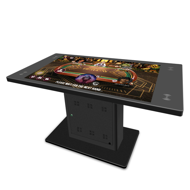 VISIGN 21.5 32 43 49 55 Inch Interactive Touch Screen Coffee Game Smart Table with Android 4k Touch Screen Table Wheels