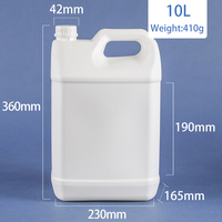 10 L 10 litres 10 litres 2.5 gallons conteneur d'huile chimique en HDPE jerricans en plastique