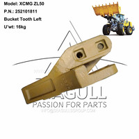 Pièces détachées pour excavatrice, dents de godet en acier allié 252101813, pointes de ripper pour chargeuse ZL50, marque SEAGULL