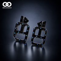 Repose-pieds antidérapants en aluminium CNC SD de 62 mm de large, anodisés bleus, pour Sur Ron Light Bee X LBX E-Bike Upgrade