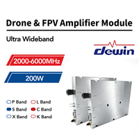 Module amplificateur de puissance à semi-conducteurs à bande ultra large RF Micro-ondes 2000-6000 MHz 200W GaN SSPA pour systèmes de communication