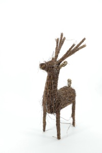 <span class=keywords><strong>Cerf</strong></span> en <span class=keywords><strong>bois</strong></span>/rattan, YS21-047 - Product Image 2