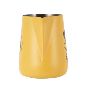 450毫升高品质时尚风格咖啡黄色牛奶罐不锈钢水罐咖啡拿铁牛奶罐 - Product Image 3