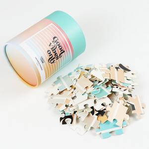 Caja de Regalo de Cartón Rígido con Tubo de Papel para Rompecabezas Biodegradables Personalizados, para Juegos Educativos y Manualidades - Product Image 6