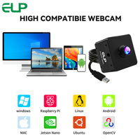 ELP 5120*3840 20MP USB3.0 Webcam dengan Casing Mini AR2020 Kamera Lightburn Kecepatan Tinggi 4K 30FPS Webcam untuk PC Laptop Jetson Nano
