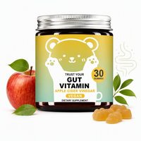 Gummies au vinaigre de cidre de pomme véganes, vitamines ACV, flacon de 30 unités, supplément alimentaire à croquer pour une nutrition quotidienne, emballage de vente au détail