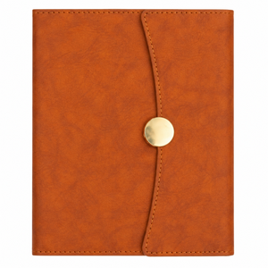 Aurelux Elegant Sage Green PU Leather Case Bound <b>Notebook</b> Stylish Gold Button Closure Perfect for Daily Journaling Professional - Product Image 2