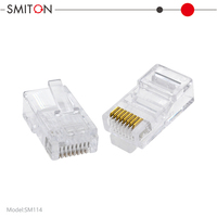 Connecteurs réseau modulaires 8P8C CAT5 RJ45, prise Cat5e