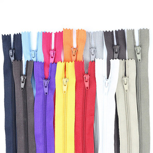 Hot Sale 3# Nylon 20CM Closed Tail Close-end <strong>Zipper</strong> Manufacturers Colors Stock Wholesale Pants Front Pocket Short <strong>Zipper</strong> - Product Image 1