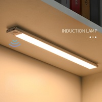 Mise à niveau de la lampe magnétique 3 couleurs détecteur de mouvement sous le comptoir éclairage sans fil Rechargeable LED éclairage de placard sous la lumière de l'armoire