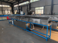 Réservoir de refroidissement en acier inoxydable avec circulation d'eau pour extrudeuse de bandes de caoutchouc