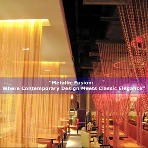 Recorte de malla de aluminio adornado con diamantes de imitación de cristal-Tela de alambre de tejido liso para elevar el arte tejido de la ropa - Product Image 6