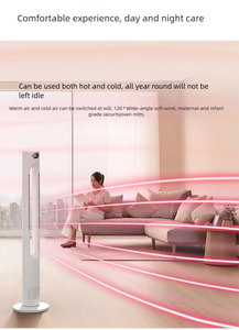 Termoventilatore Elettrico <span class=keywords><strong>Angelo</strong></span> AZ1030 PRO con Motore Brushless 1880W, Controllo App e Telecomando, Senza Pale, Oscillante, 55dB, per Casa Intelligente e Hotel - Product Image 2