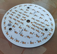 Circuit imprimé vierge PCB rond, taille carrée, taille mcpcb, utilisé pour les ampoules LED 3w 5w 7w 9w 12w 15w 18w