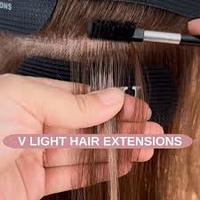 2024 nouveaux outils d'extension de cheveux technologie v-Light perruque pièce vrais cheveux outil de greffe rapide v lumière Extensions de cheveux Kit ensemble