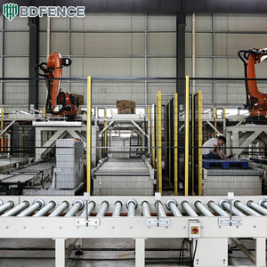Barrière de protection robotique antirouille en treillis soudé galvanisé, longue durée de vie pour lignes de production robotisées automatisées non-stop - Product Image 5