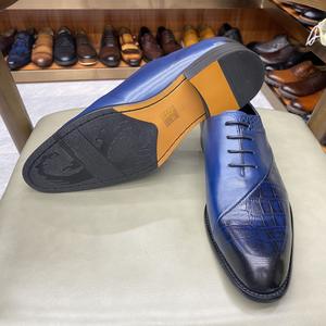 Zapatos Formales de Negocios para Hombre, Estilo Británico, de Cuero Genuino, Lujosos, para Bodas, Otoño, Casuales, con Función de Masaje, Diseño Graffiti, 2026 - Product Image 3