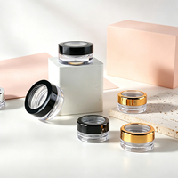 Pot à paillettes pour ongles transparent avec fenêtre, vide, pour paillettes, poudre libre et pigments – Emballage ODM du fabricant