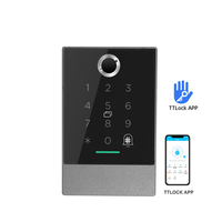 K2 K2F Lector de Tarjetas para Control de Acceso con Teclado Táctil y WiFi para Puertas de Seguridad Exteriores a Prueba de Agua con APP TTlock y TThotel