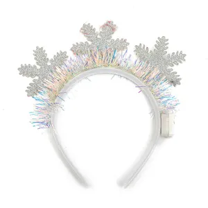 Liên hoan Đảng trang trí tuyết ánh sáng lên giáng sinh Halloween headband cho phụ nữ trẻ em