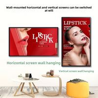 55 "lampu latar LED 4K HD vertikal Android LCD terpasang di dinding definisi HDTV jaringan pemutar iklan OEM/ODM Motherboard TV SKD