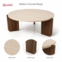 Table basse multifonctionnelle en bois de style vintage pour petit appartement, salon, mobilier de maison minimaliste et compact