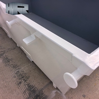 Bacs de collecte de déchets pour chariot élévateur, robustes, en acier soudé, 4 mètres cubes, pour chantier de construction