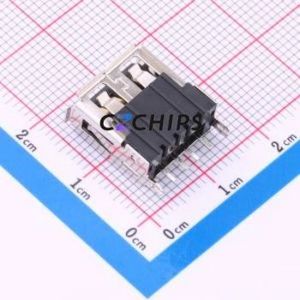 <b>USB</b>-254-CRYH137 <b>USB</b> Connector Through hole Component (THT) Connector Type-<b>A</b> <b>USB</b> <b>2.0</b> Female Through Hole - Product Image 2
