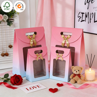 Sacs cadeaux de luxe en papier blanc lavande avec fermeture numérique, élégants pour mariages, fêtes prénuptiales et Saint-Valentin - Artisanat