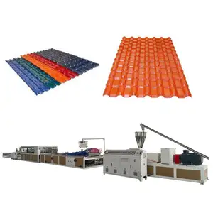 ASA PVC plastik birleştirilmiş oluklu yapı çatı kiremiti sac levha profili ekstrüzyon yapma makinesi