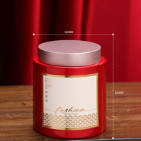 Boîte en fer blanc personnalisée avec logo, surface texturée multicolore, de qualité alimentaire, pour emballage de thé, biscuits et snacks, avec couvercle en dôme (Fujian)