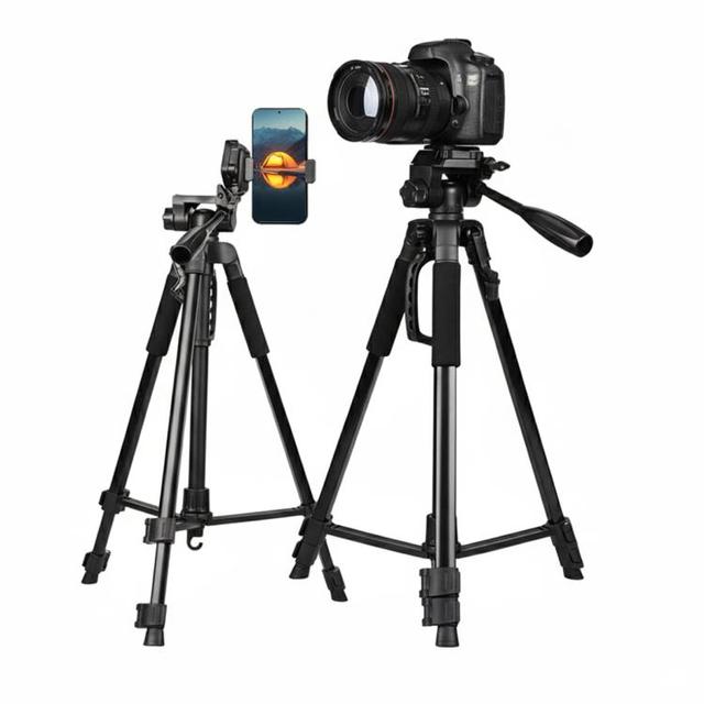 360° Universal Phone Tripod Mount with Ball Head Smartphone Clamp for Selfie Live Streaming Vlogging
