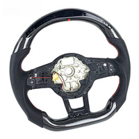Volant en fibre de carbone pour Volkswagen Golf 7 MK7 Mk7.5 Passat B8 MK2 GTI Scirocco Polo GTS R Line 2014-2016 Accessoires de voiture