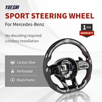 Volant sport en fibre de carbone forgée pour Mercedes-Benz Classe C, GLC, GLE, GLS, Plug & Play, personnalisé, haute qualité