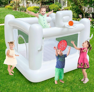 Taşınabilir kapalı hava geçirmez şişme fedai yürümeye başlayan çocuklar spor şişme kale trambolin hava mühürlü Mini PVC sıçrama ev - Product Image 6