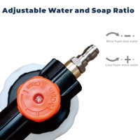Outil de lavage automobile de haute qualité / Lance à mousse haute pression / Canon à mousse pour nettoyage auto DIY à grande ouverture