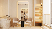 Table de toilettage professionnelle pour animaux de compagnie avec éclairage LED moderne, design intérieur pour salon d'animaux, solution de personnalisation complète pour l'aménagement de boutique