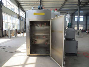 Machine industrielle de fumage de viande à commande PLC automatique, directement de l'usine, pour saucisses, <span class=keywords><strong>jambon</strong></span>, bacon, poulet, poisson, bœuf séché - Product Image 4
