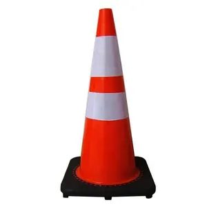 High Visibility Orange Traffic Safety PVC Road Cone for sale