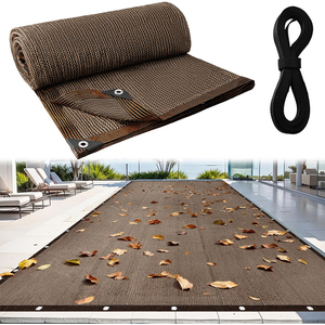 Couverture de piscine en filet tissé léger et imperméable en PVC laminé Vectus OEM ODM 20 x 40 pieds pour piscines enterrées/hors sol - Product Image 1