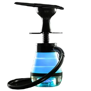 Portable Hookah With Colorful Led Light And Smoking Accessories Shisha Easy carried In One Storage Bag Acrylic Hookah