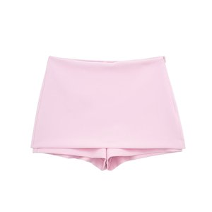 Logo personnalisé 2025 femmes Sexy rose Camis haut short ensemble été mode licou cou dos nu haut + doux rose pantalon court dame <span class=keywords><strong>costume</strong></span> - Product Image 3