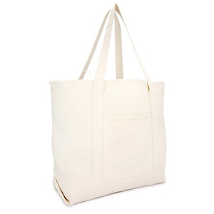 Large <b>Canvas</b> <b>Bag</b> with Zipper and Open Closure-Classic Stylish Design Sturdy Base & Multiple Pockets for Easy Organization - Product Image 1
