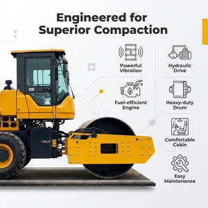 Rouleau compresseur diesel 8 tonnes 10 tonnes 12 tonnes Rouleau compacteur <span class=keywords><strong>à</strong></span> double tambour Rouleau compresseur - Product Image 1